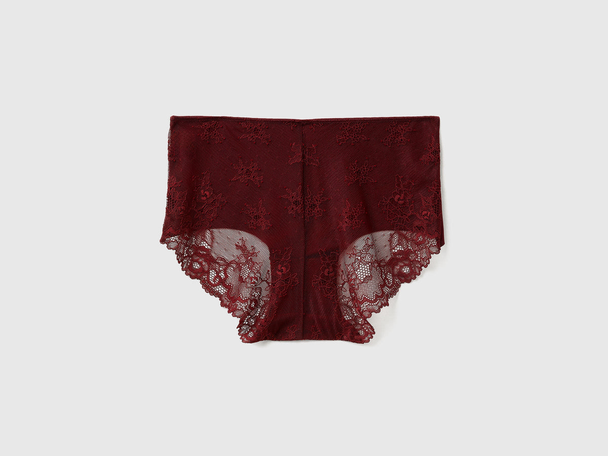Culotte elasticizzate con pizzo