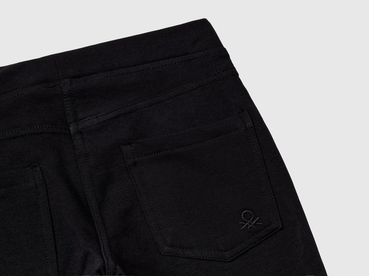 Jeggings in felpa stretch