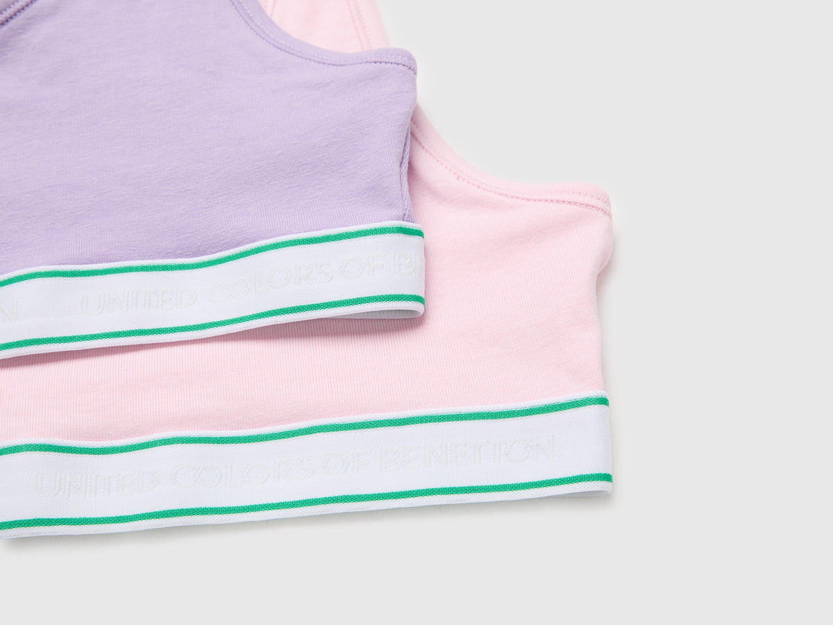 Due brassiere in cotone