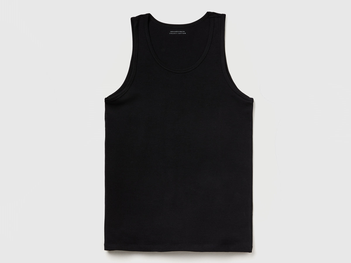Canotta in cotone stretch