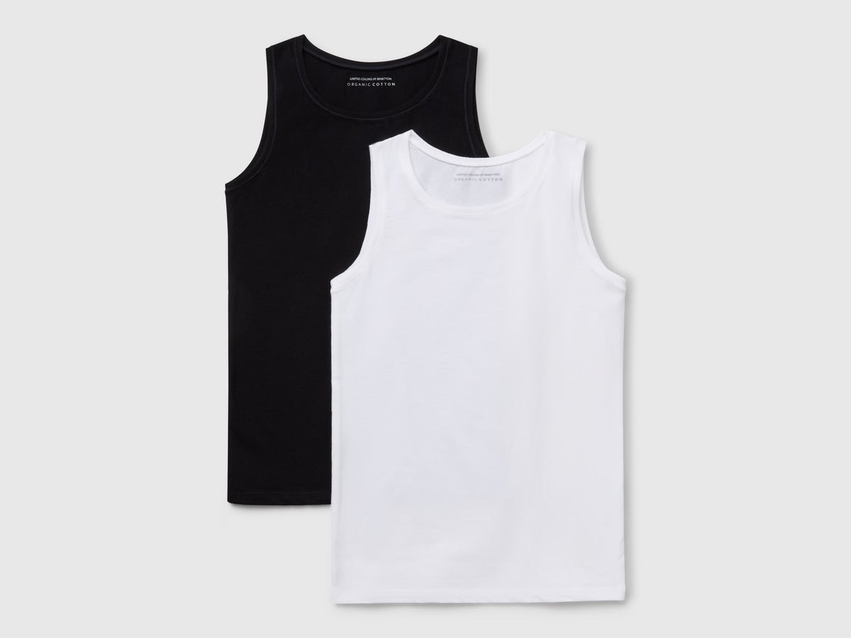 Due canotte in cotone super stretch
