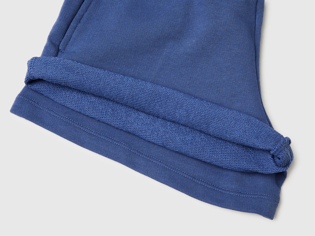 Shorts in felpa con coulisse