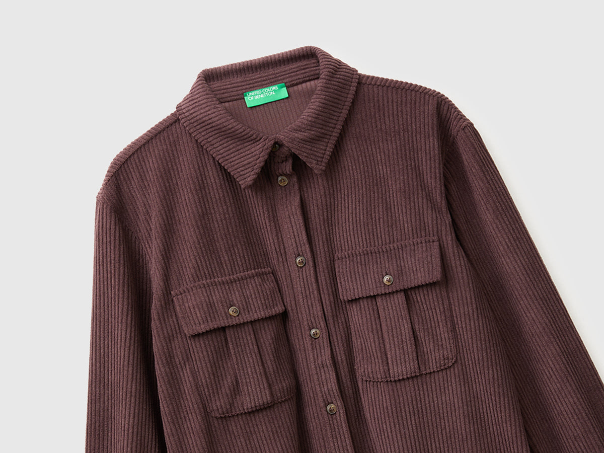 Camicia in velluto a costine