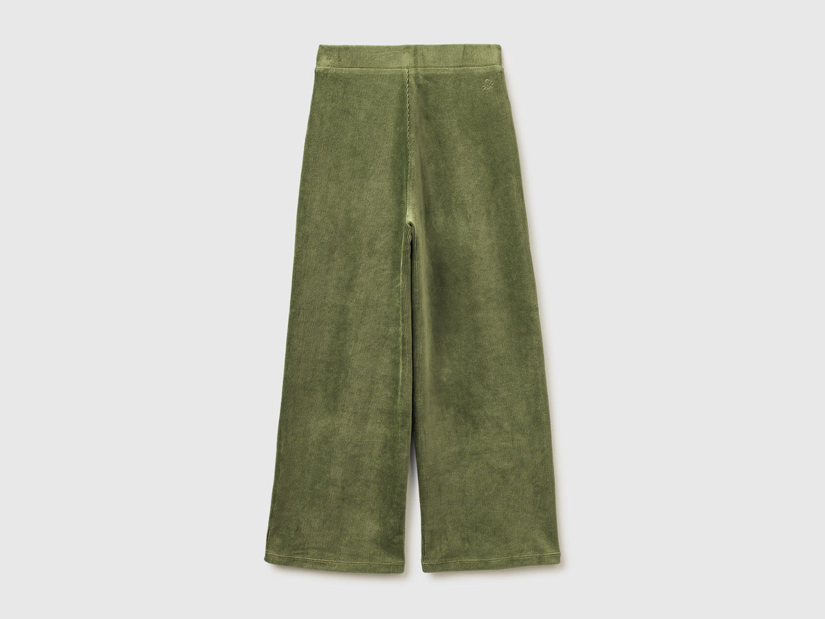 Pantaloni ampi in ciniglia