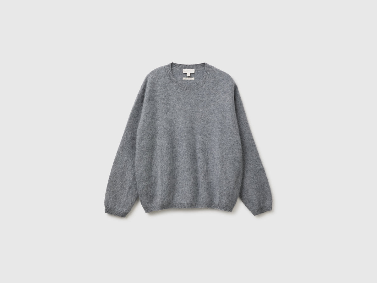 Maglia over in lana, cashmere e seta
