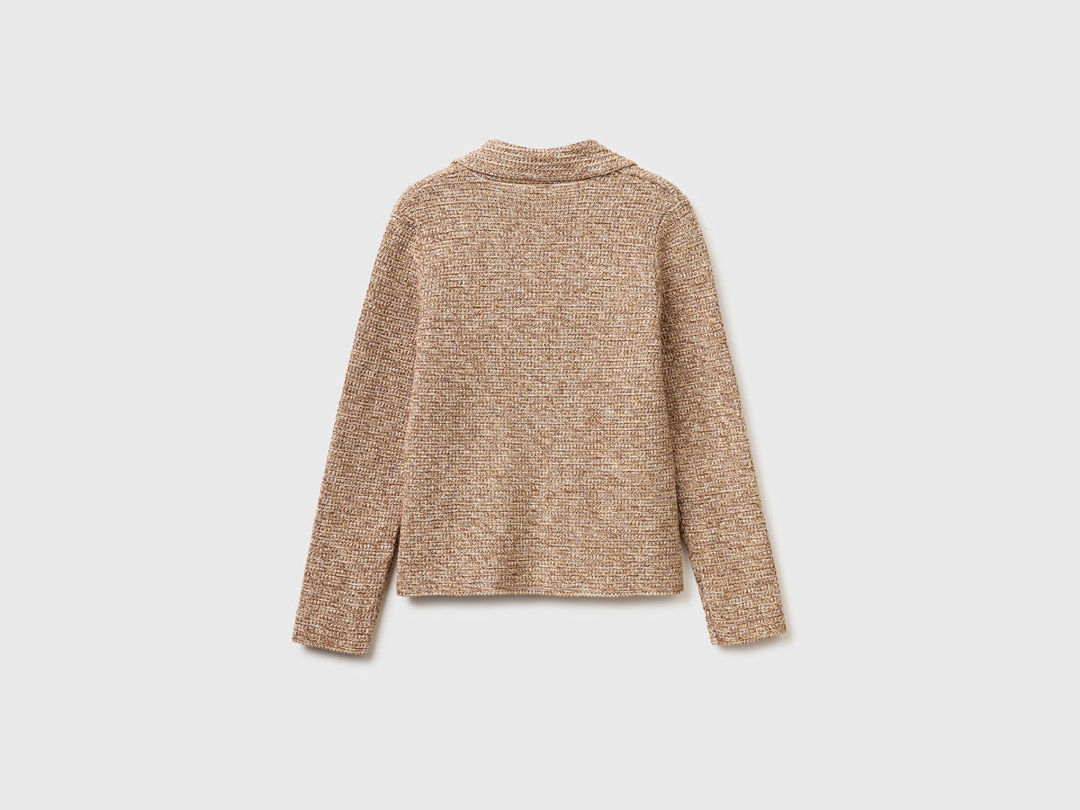 Blazer in maglia 100% cotone