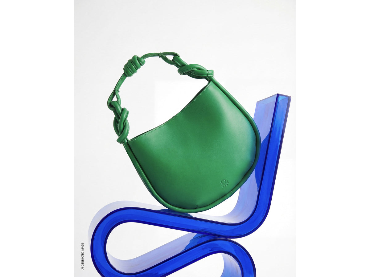 Mini borsa hobo verde