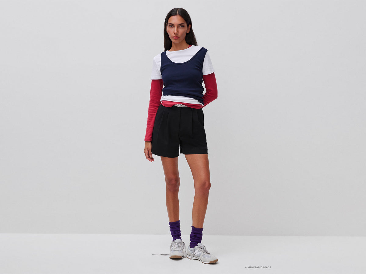 Shorts con pinces