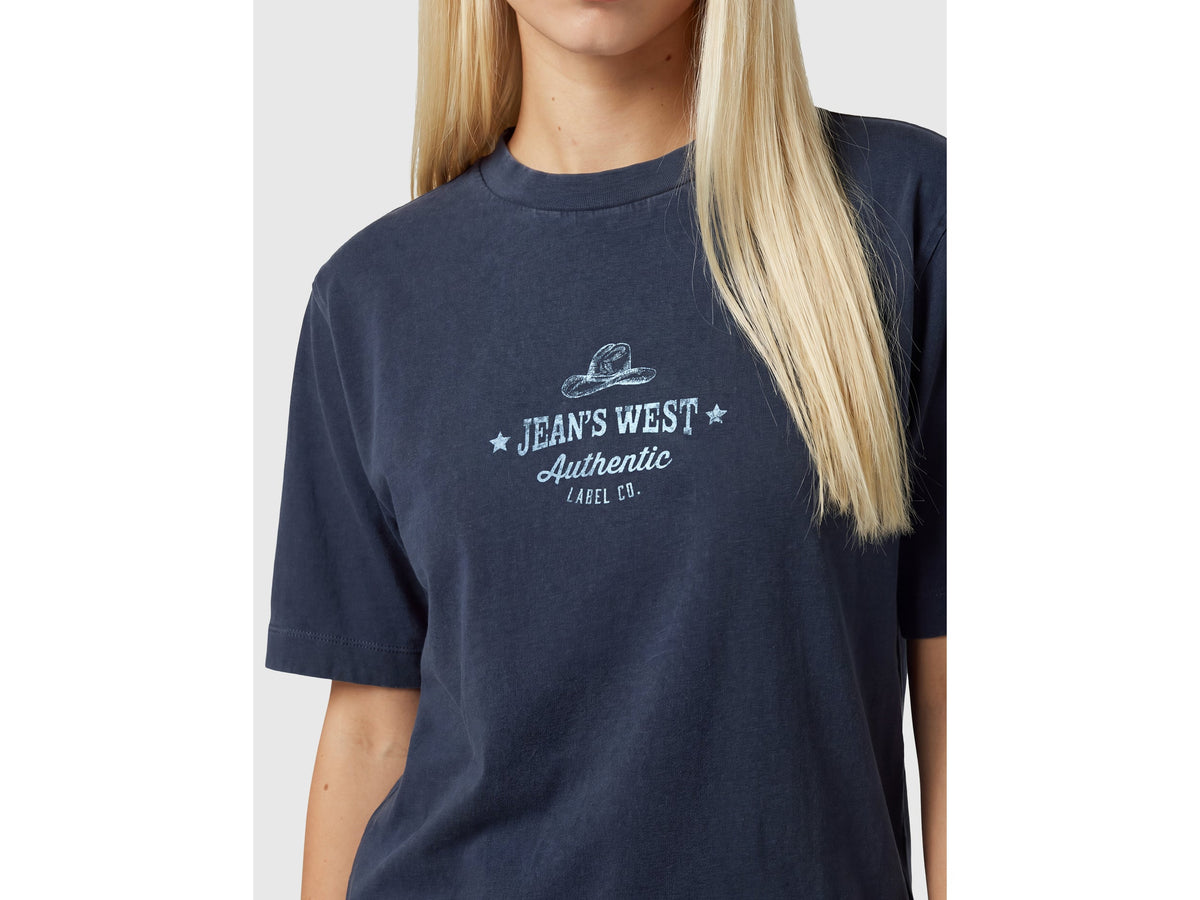 T-shirt over fit con stampa western