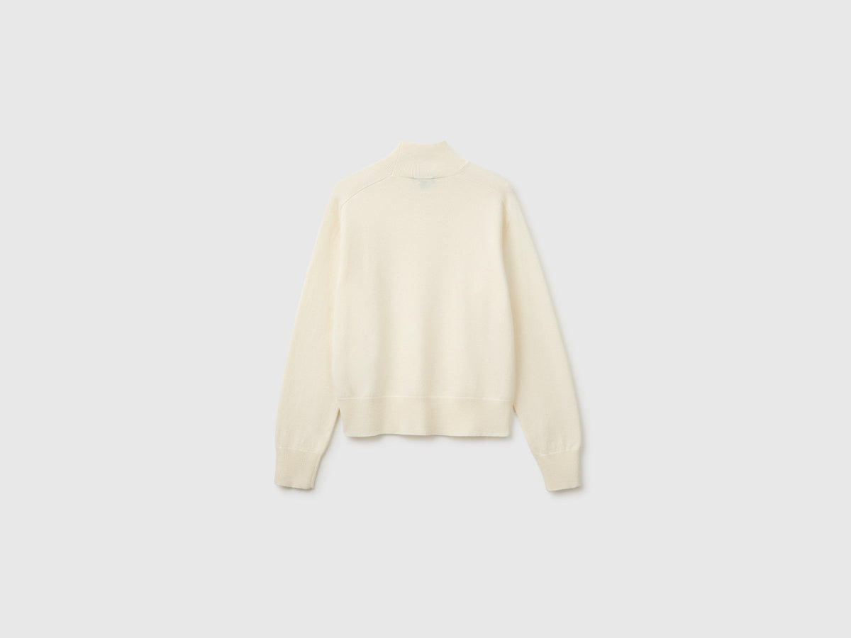 Maglia dolcevita in misto cashmere