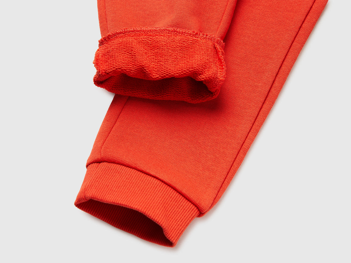 Pantaloni in cotone bio con logo