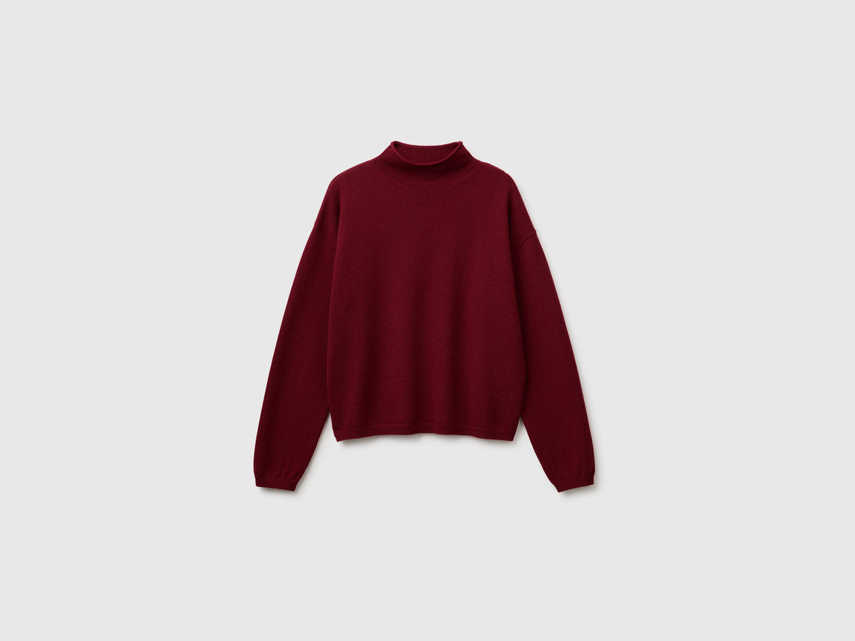 Maglia morbida in misto lana e cashmere