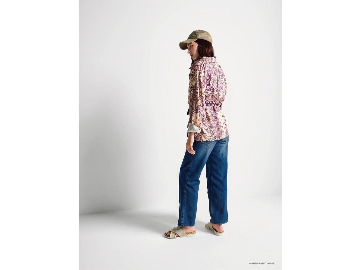 Jeans cropped in cotone