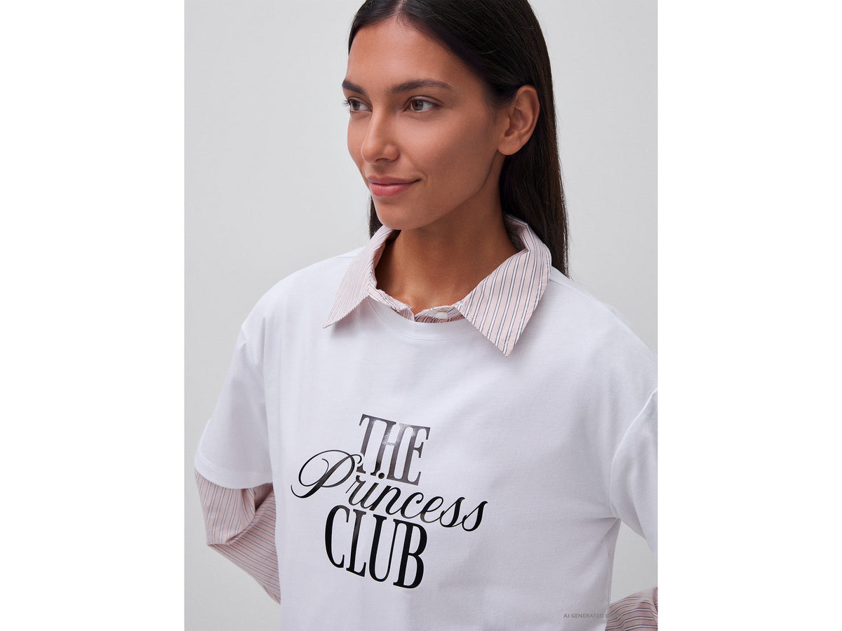 T-shirt over fit con stampa