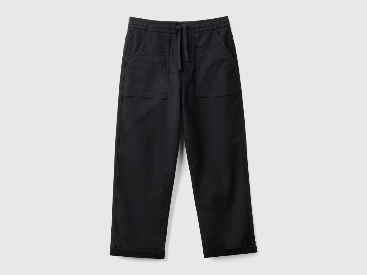 Joggers in misto cotone con coulisse