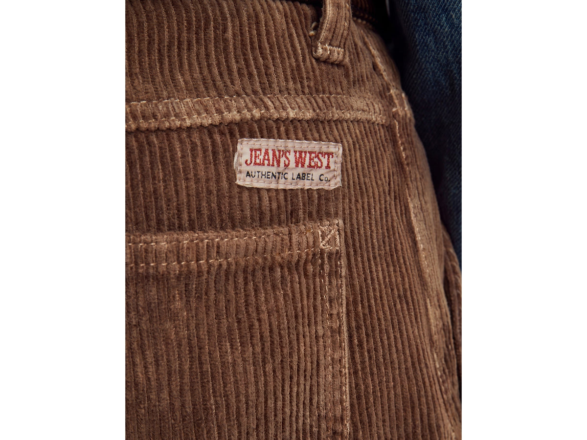 Pantaloni cargo in velluto a coste effetto used