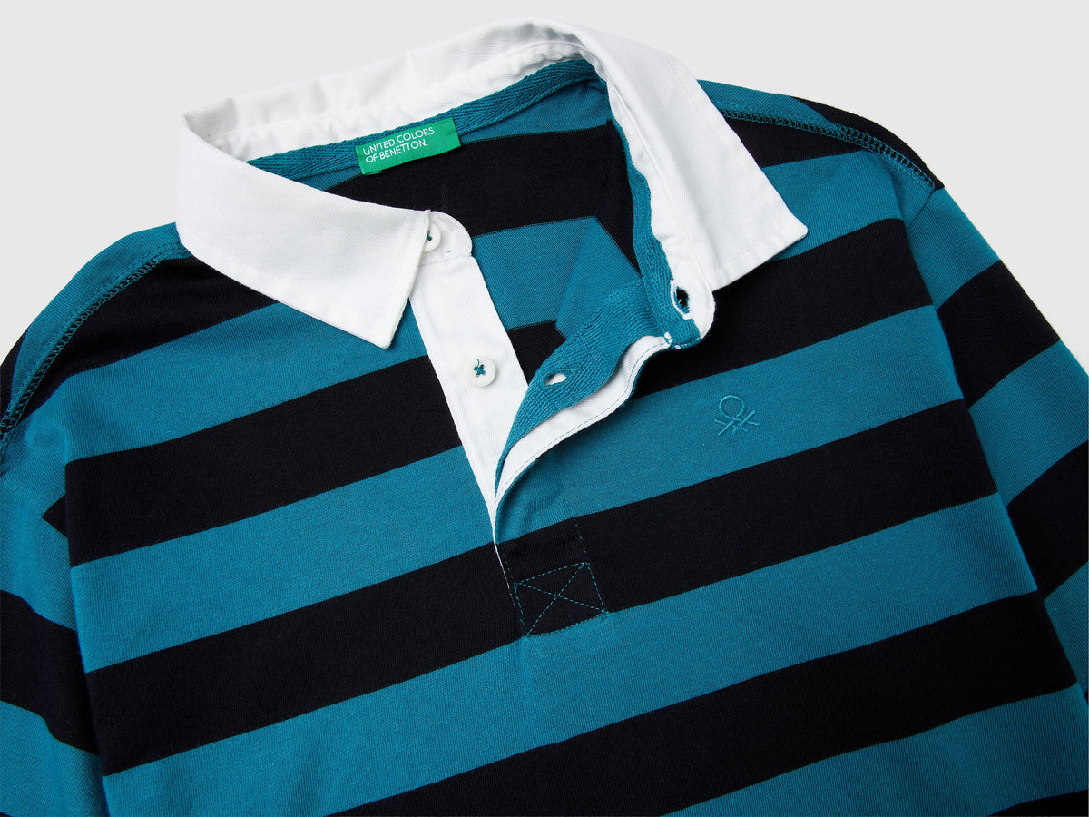 Polo a righe in cotone
