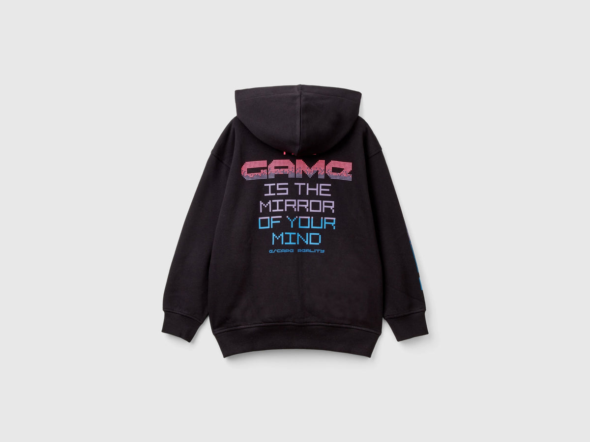 Felpa gamer con stampa slogan