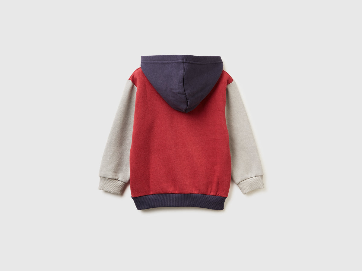 Felpa con cappuccio e zip