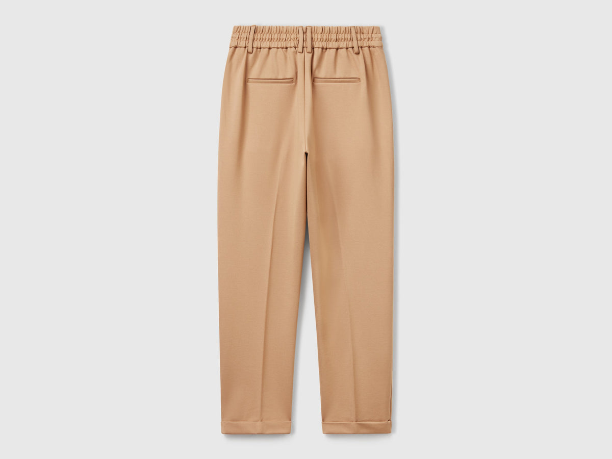 Pantaloni tinta unita con coulisse