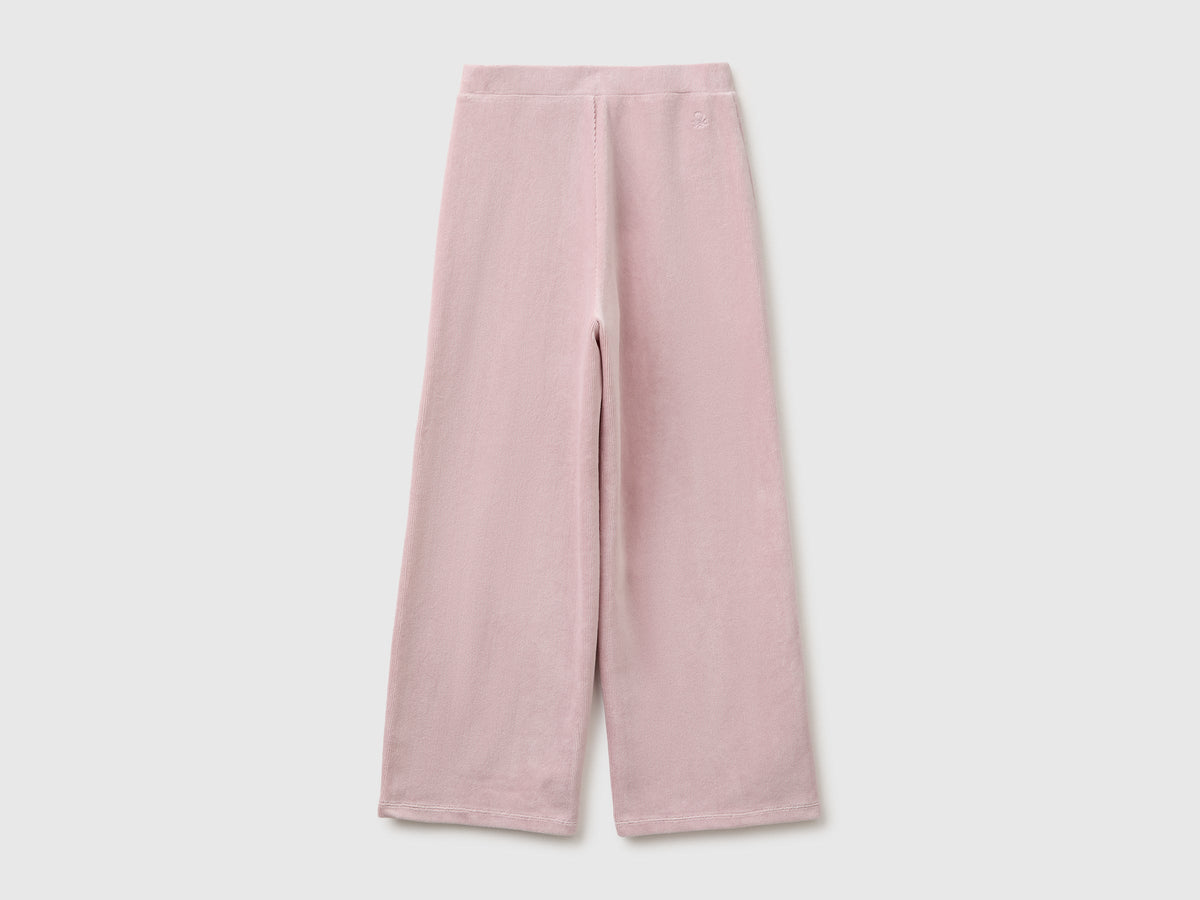 Pantaloni ampi in ciniglia