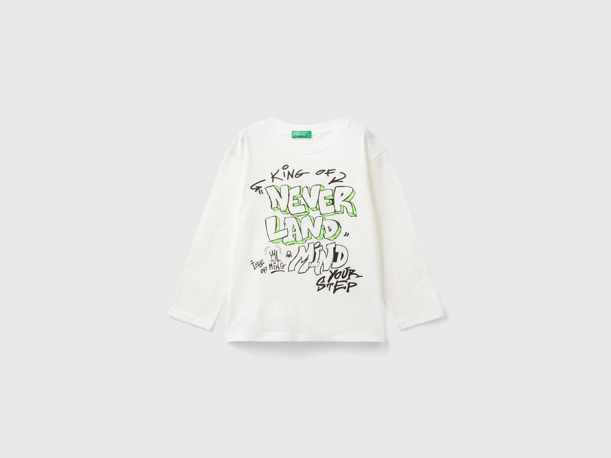 T-shirt con stampa in cotone