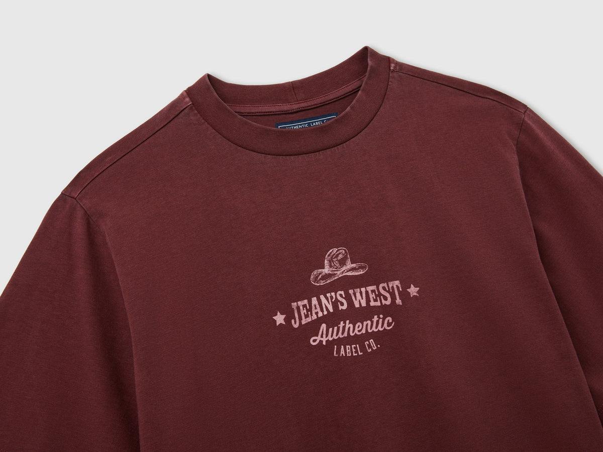 T-shirt over fit con stampa western