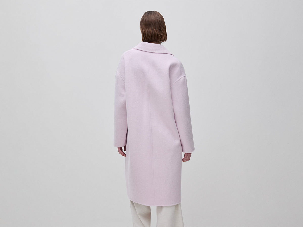 Cappotto lungo in misto lana