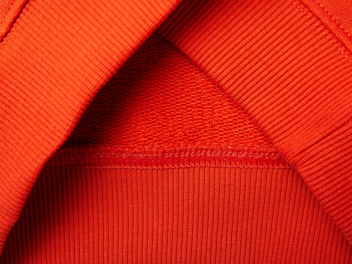 Felpa con stampa logo in cotone bio