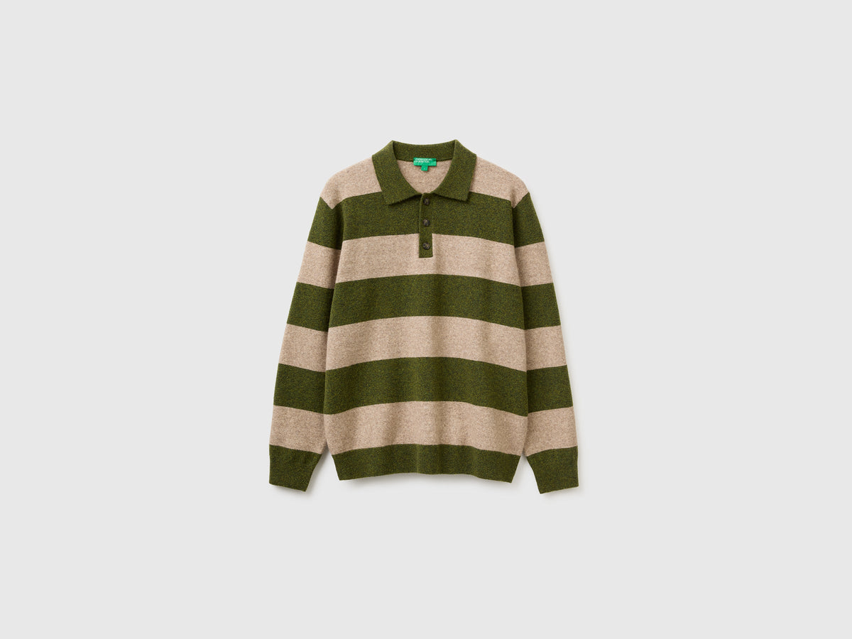 Polo in maglia a righe