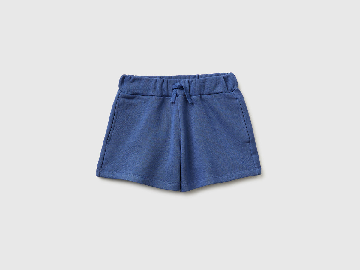 Shorts in felpa con coulisse
