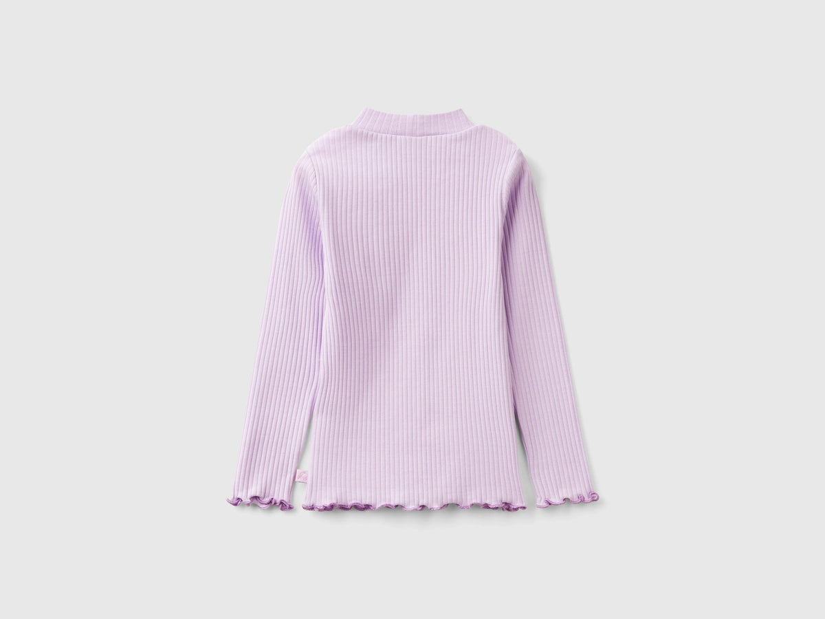 Maglietta slim fit in cotone stretch