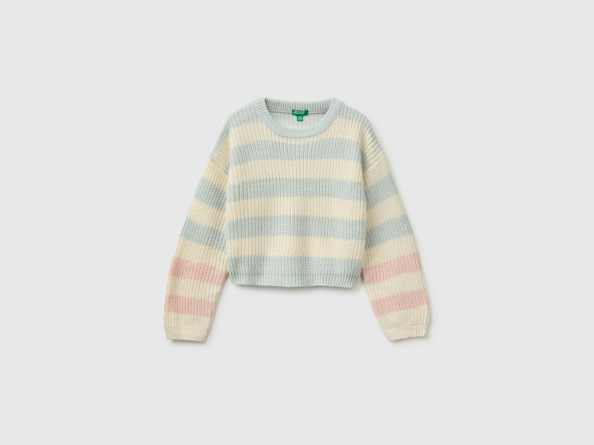 Maglia a righe bicolor