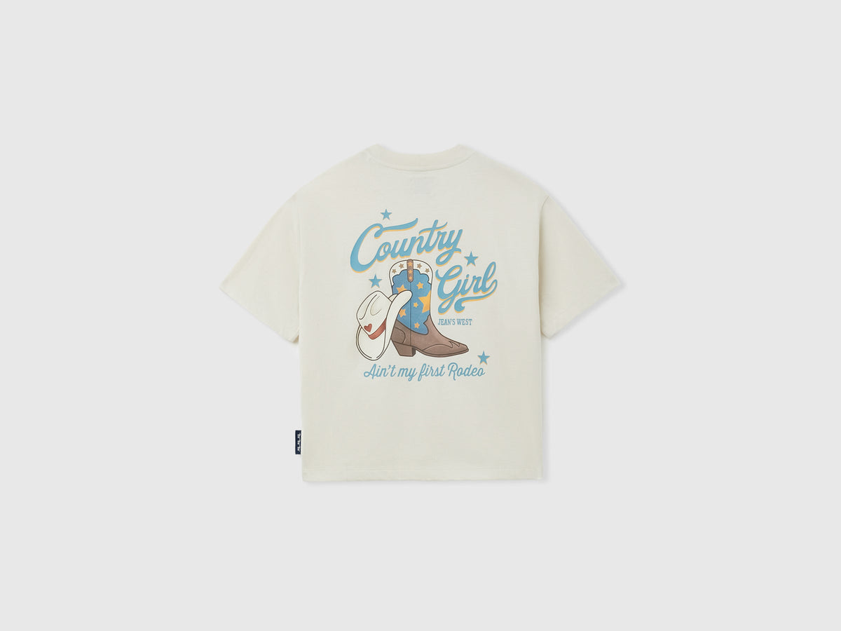 T-shirt con stampa western