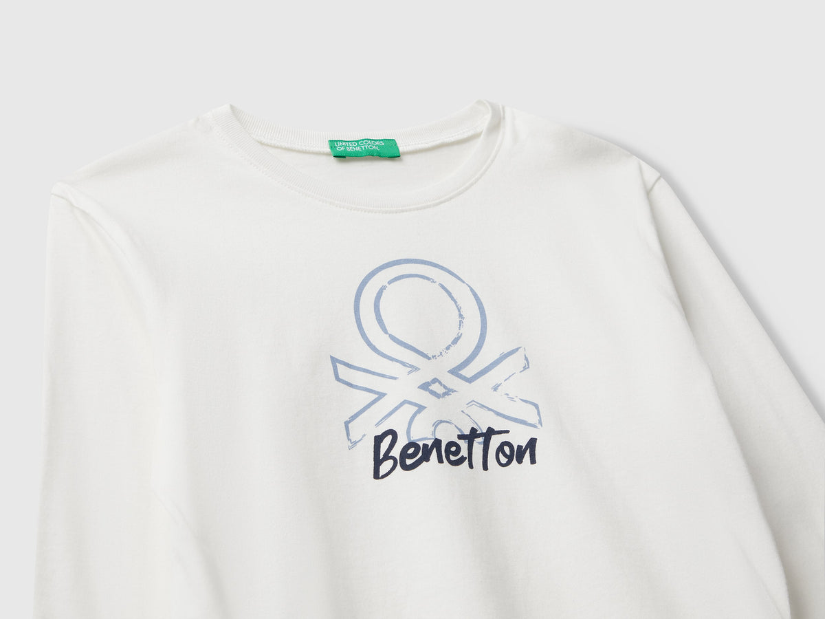 T-shirt con stampa logo
