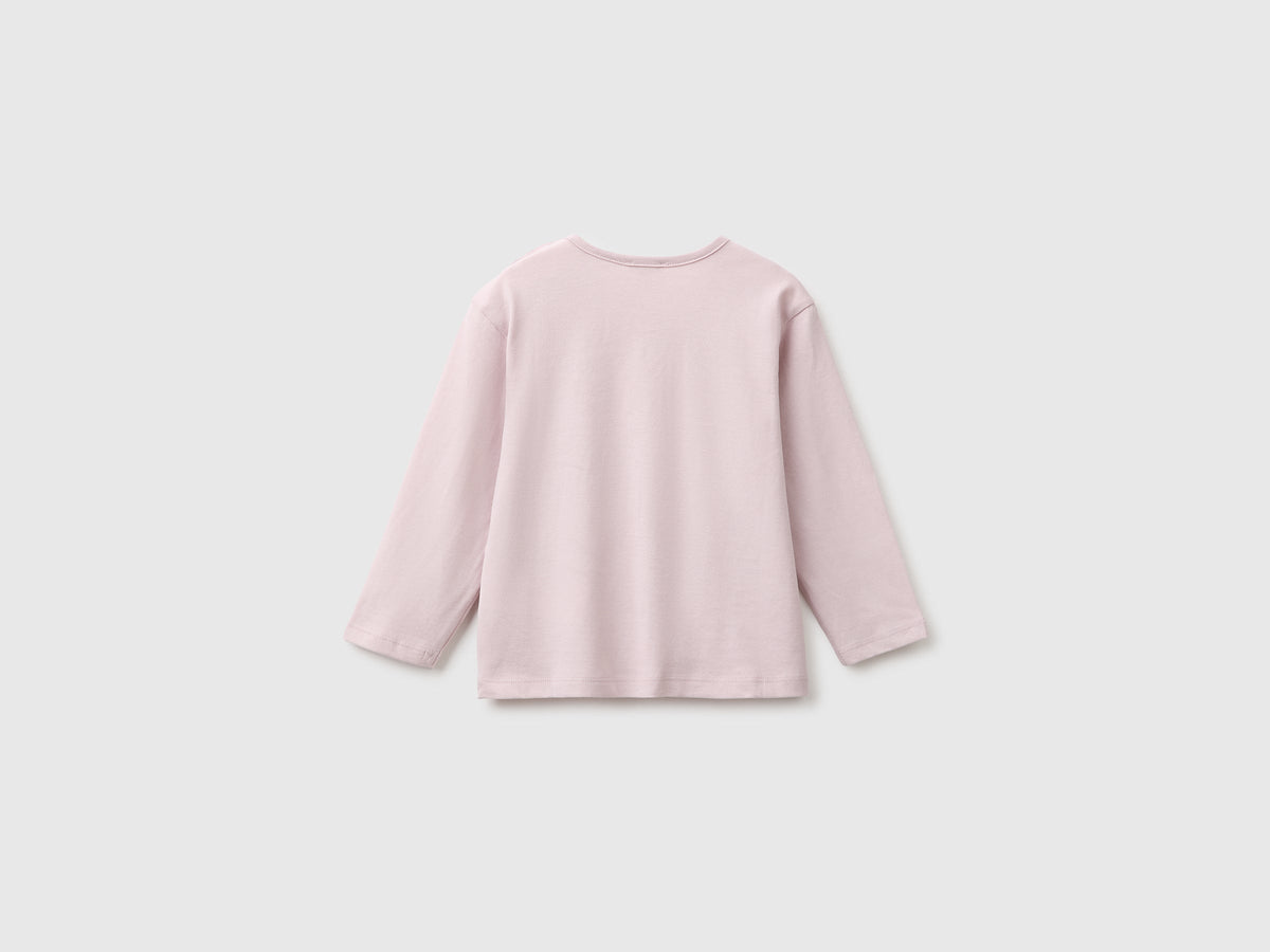 T-shirt con stampa in cotone bio