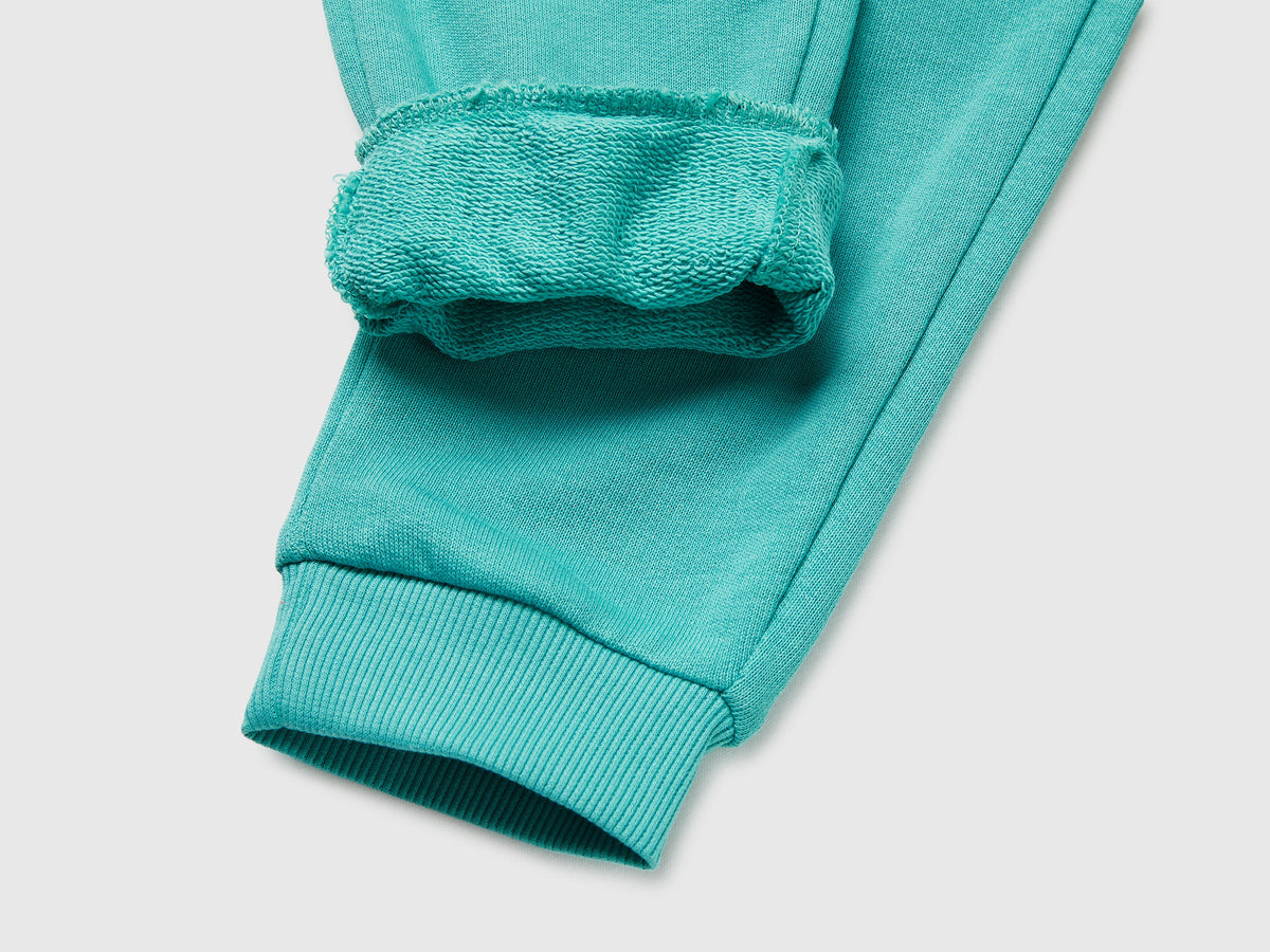 Pantaloni in cotone bio con logo