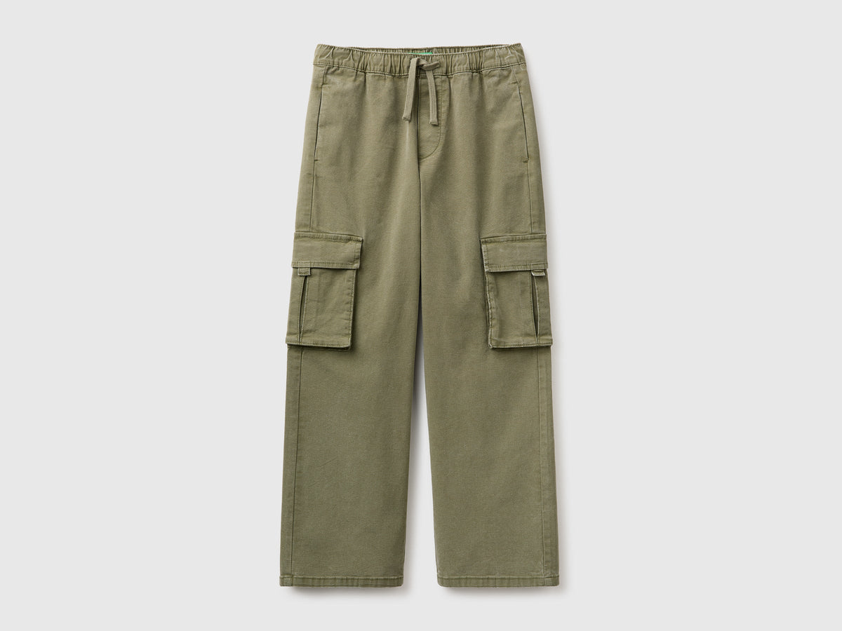Pantaloni cargo con coulisse