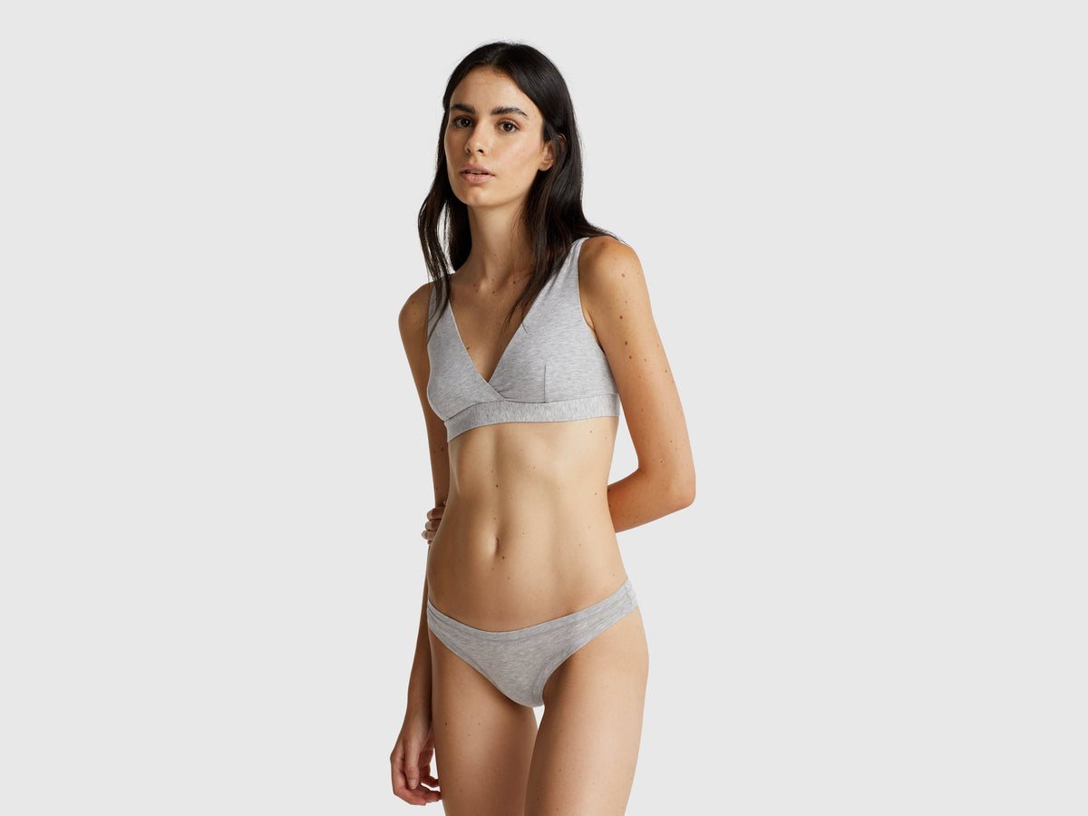Reggiseno a triangolo in cotone stretch
