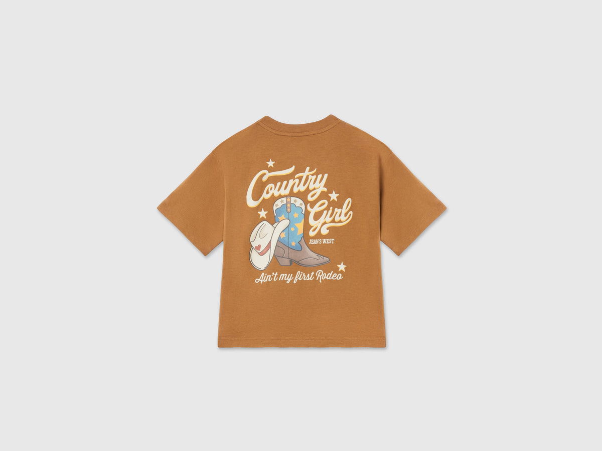 T-shirt con stampa western