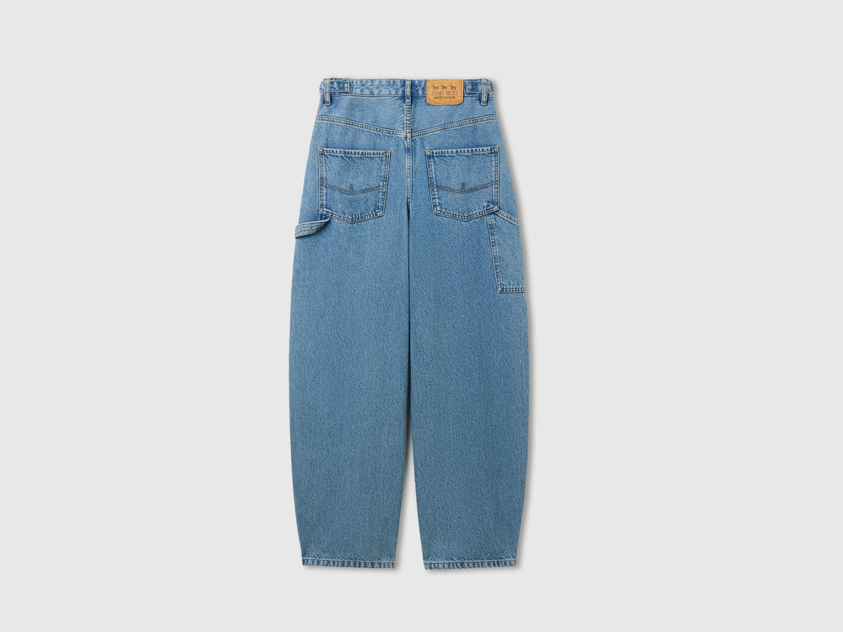 Jeans barrel fit lavaggio chiaro