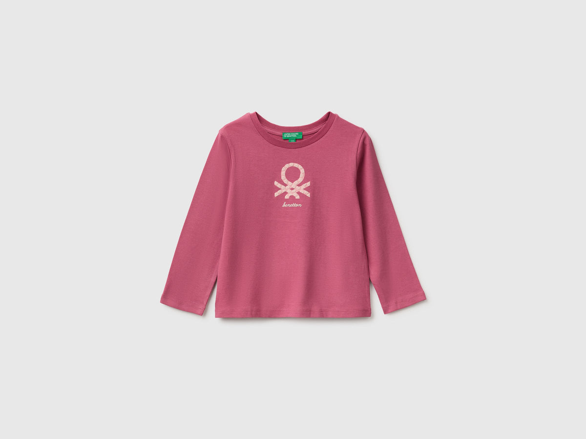 T-shirt con stampa effetto rigonfio