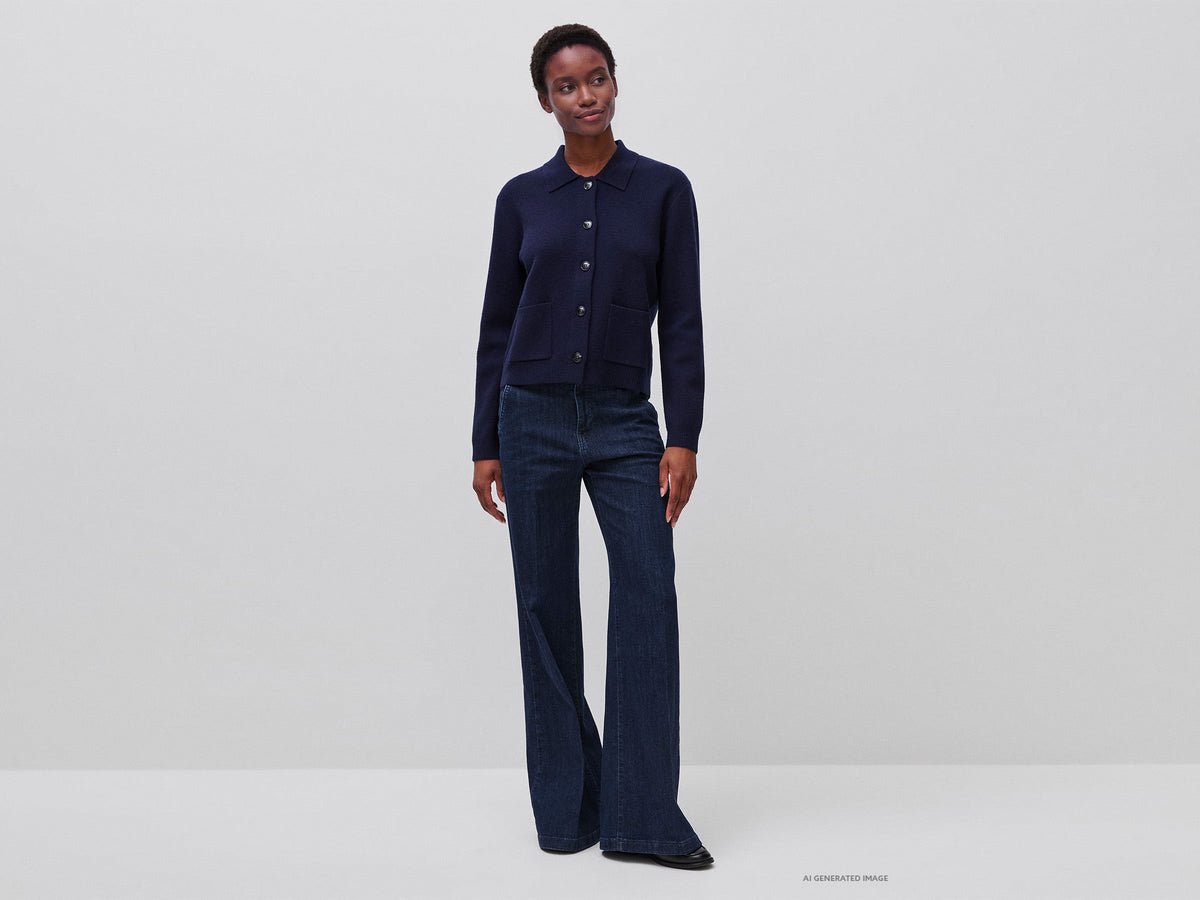 Giacca in maglia in misto cashmere