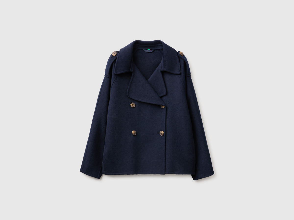 Cappotto corto doppiopetto
