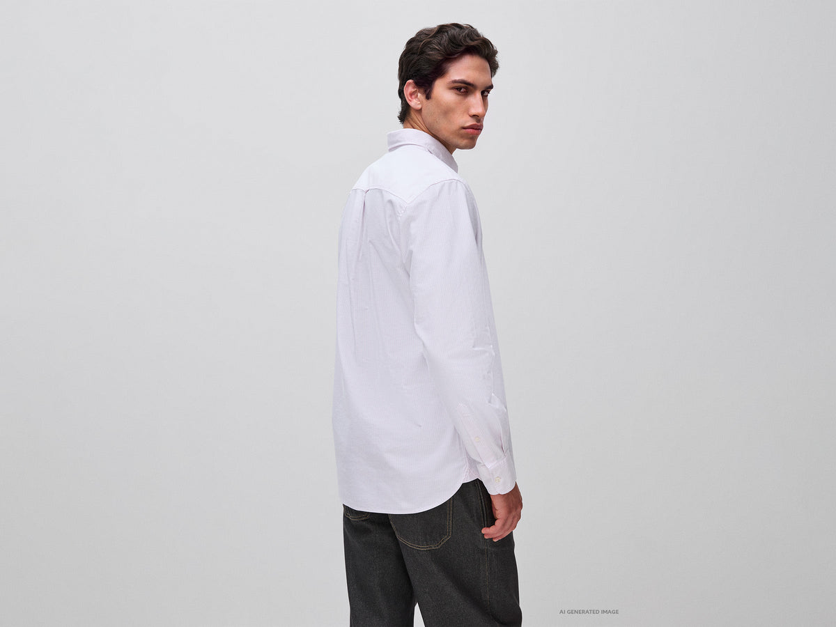 Camicia a righe button down