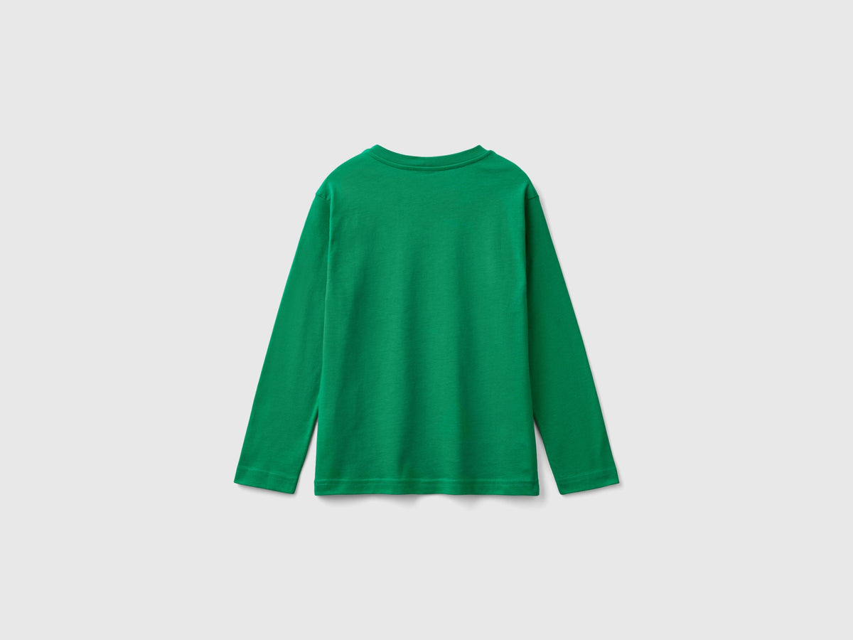 T-shirt manica lunga in cotone bio