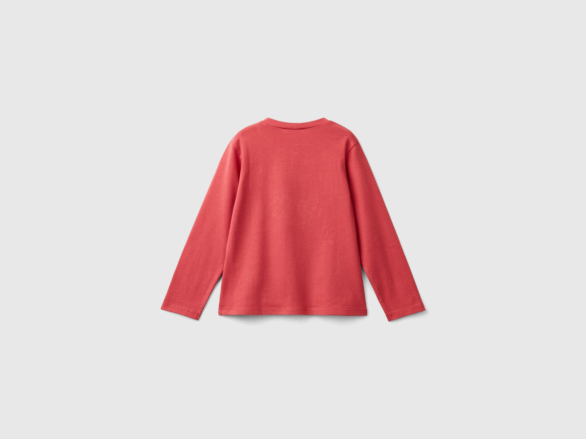 Maglietta con stampa in cotone stretch