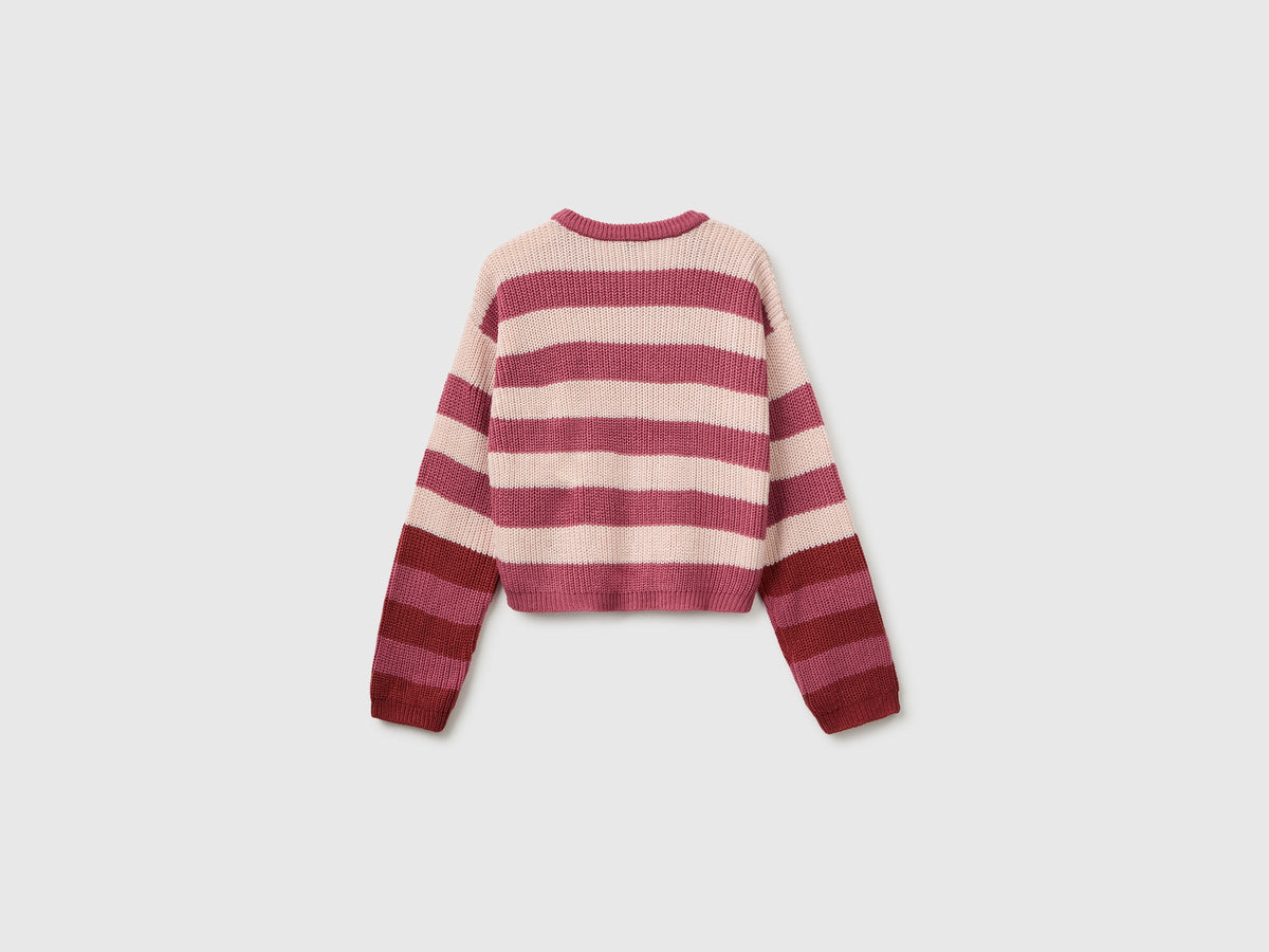 Maglia a righe bicolor