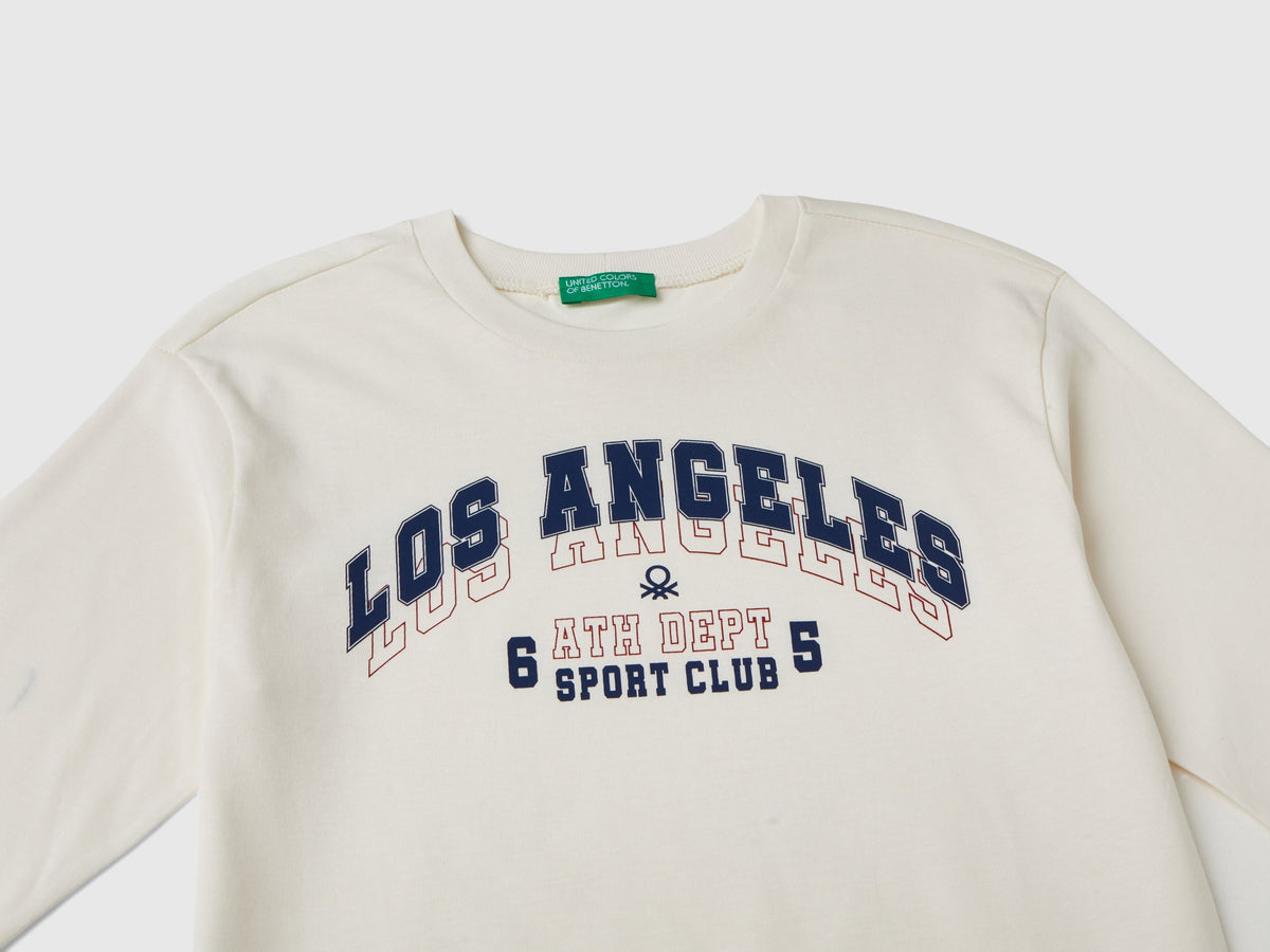 T-shirt manica lunga stile college