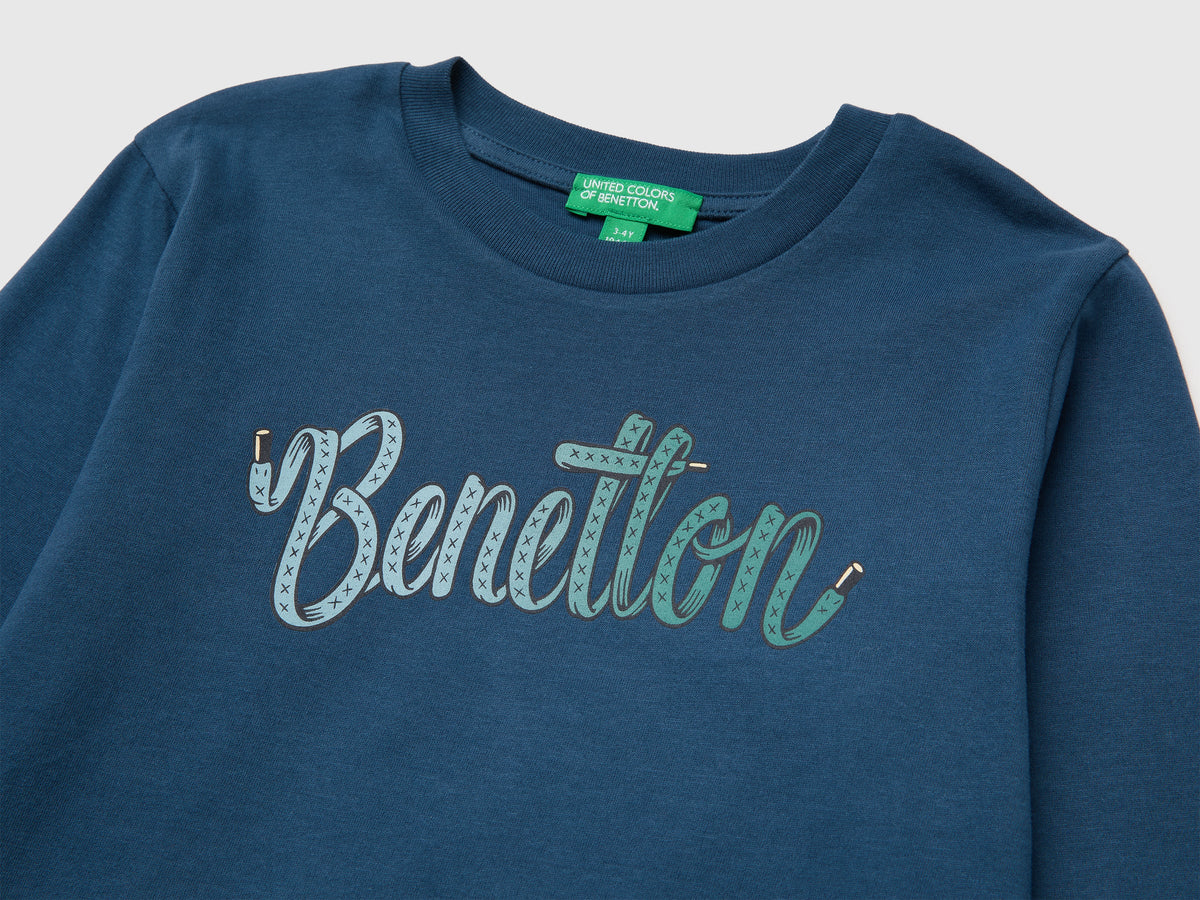 T-shirt manica lunga con stampa